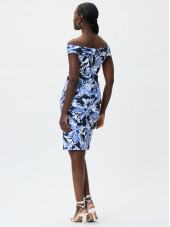 232049 Dress - Blue/Vanilla (Joseph Ribkoff)